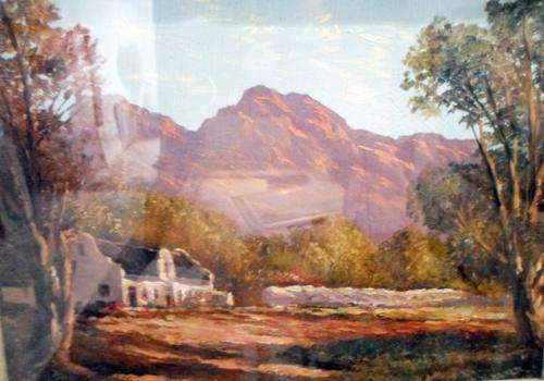 D Masser - Farmhouse at the foot of the mountains - A beautiful painting!!